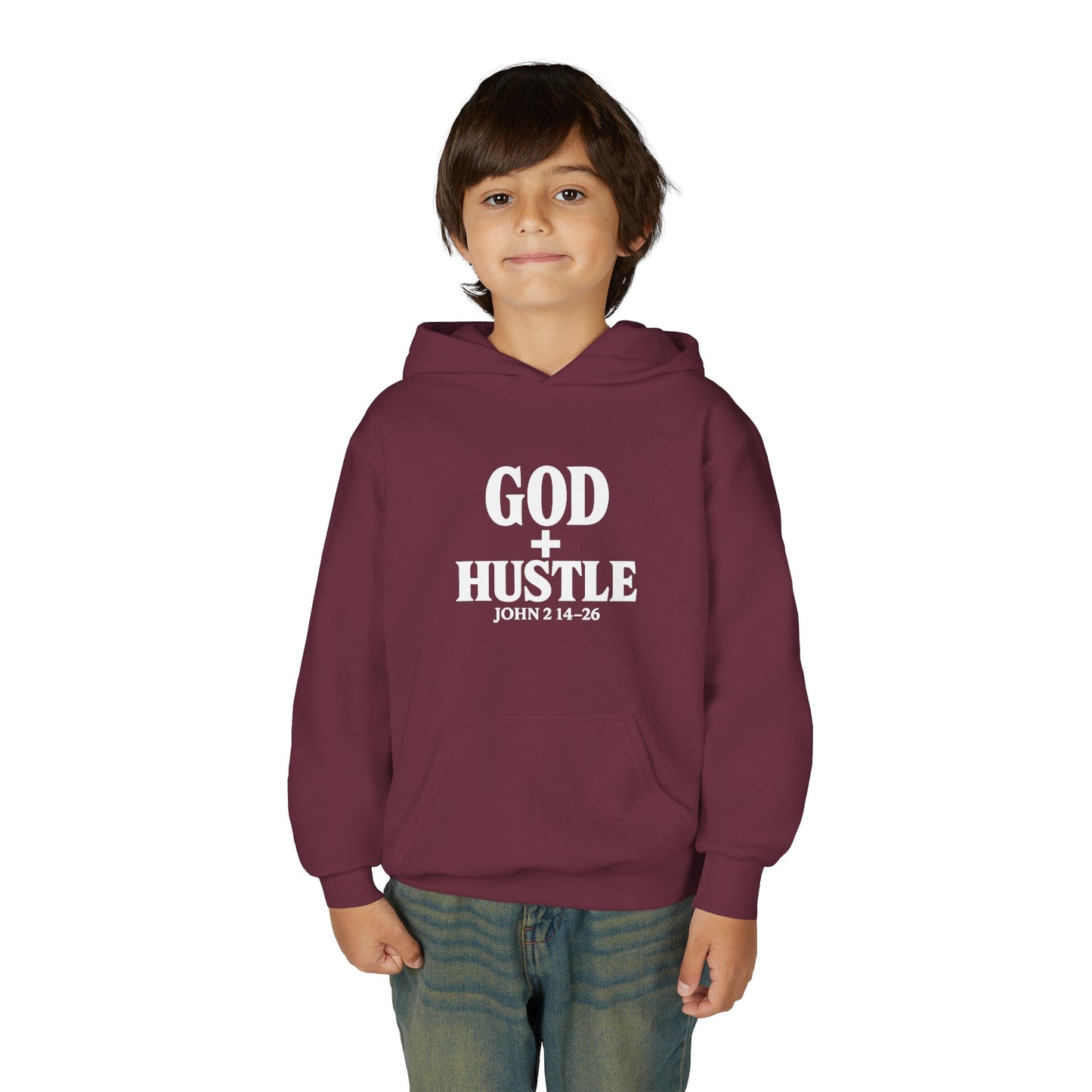 God + Hustle Youth Hoodie