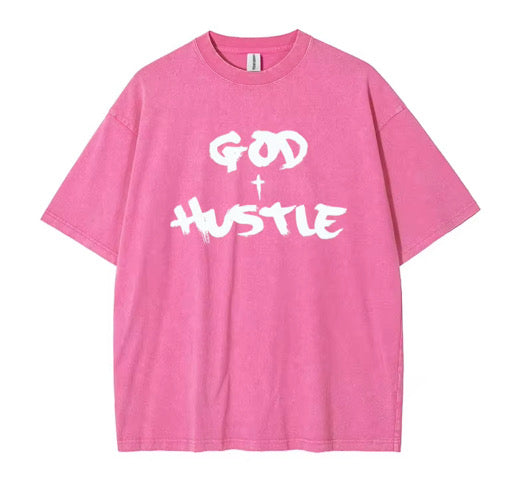 Pink Vintage Wash Oversized Tee